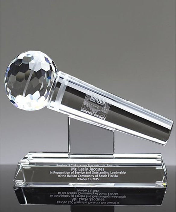 Microphone Crystal Award II