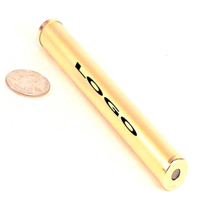 Brushed Brass Pocket Kaleidoscope with black gift pouch