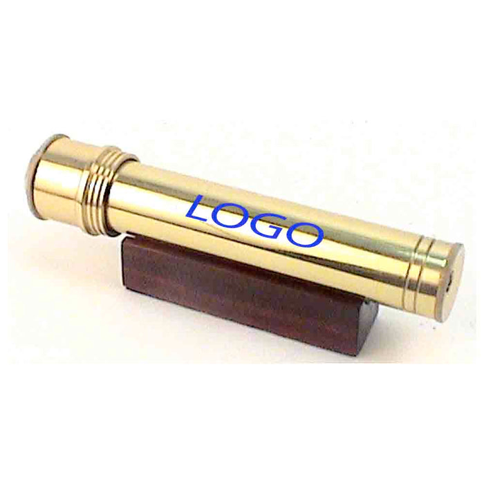 Mini Brass Kaleidoscope with Rosewood Stand