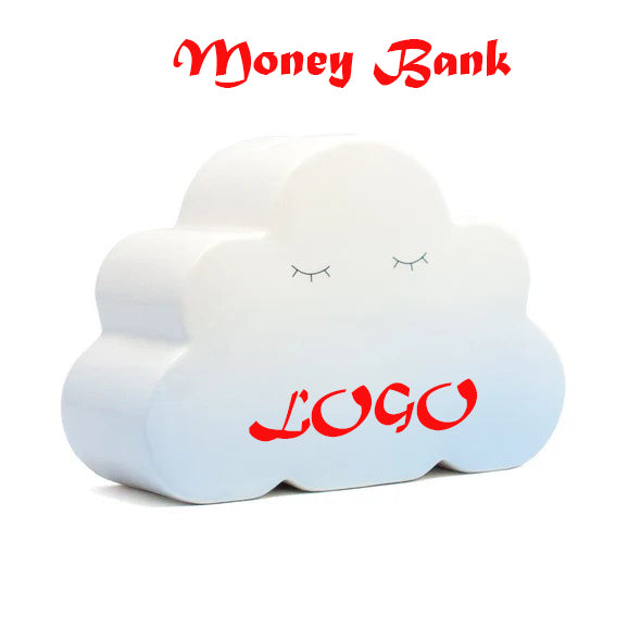 Blue Ombre Cloud Money Bank