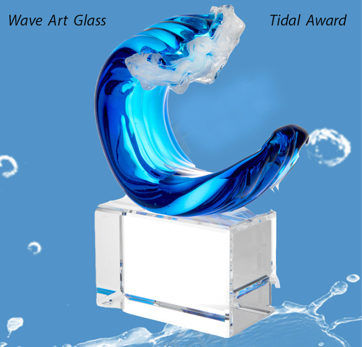 Unique Art Glass Tidal Wave.